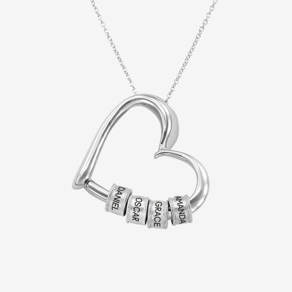 GEGRAVEERDE HARTKETTING