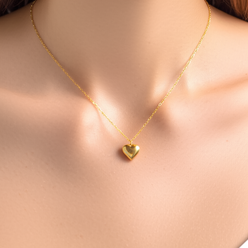 SUBTIELE HARTJES KETTING GOUD