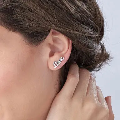 GEPERSONALISEERDE OORBELLEN ZILVER