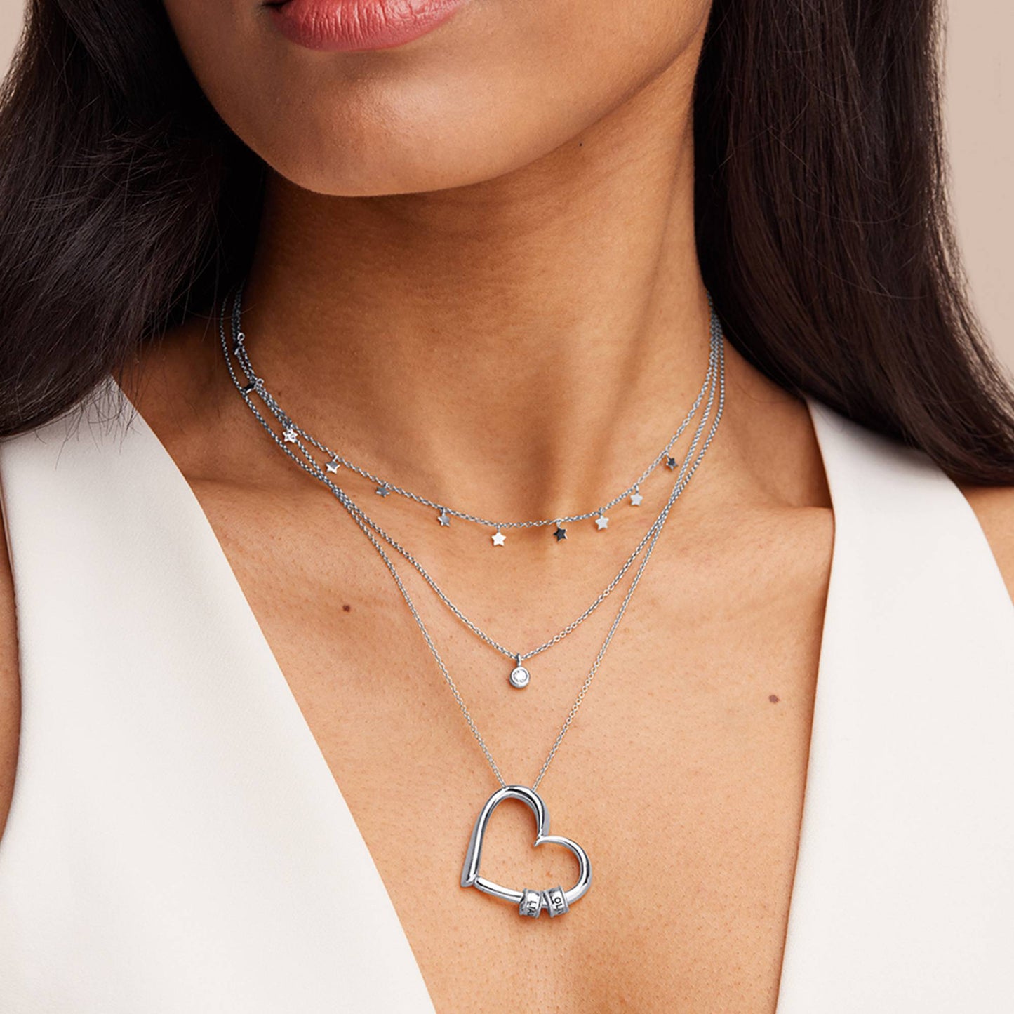 LOSSE RINGEN (GEGRAFEERDE HARTKETTING)
