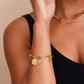 SCHAKELARMBAND BEDELTJES