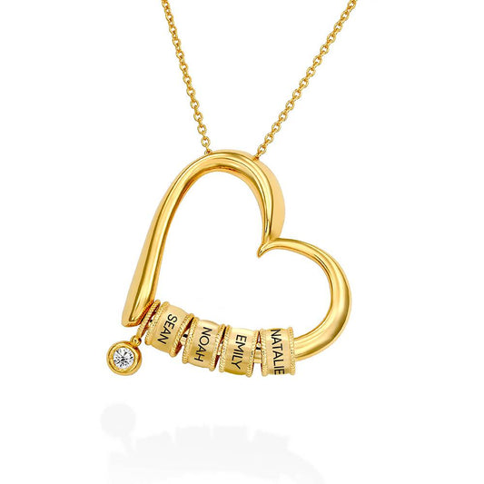 GEGRAVEERDE HARTKETTING